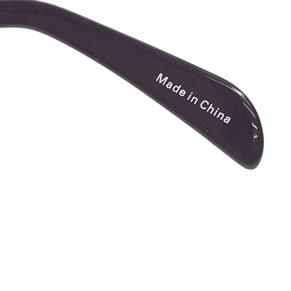 Adin Thomas Eyeglasses Frames AT-426 C3 Purple Silver Cat Eye Half Rim 52-16-135